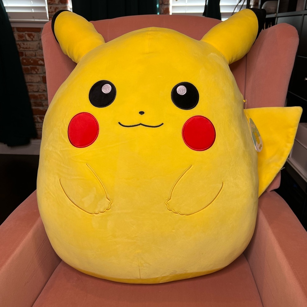 NWT Pikachu Squishmallow Plush 20”